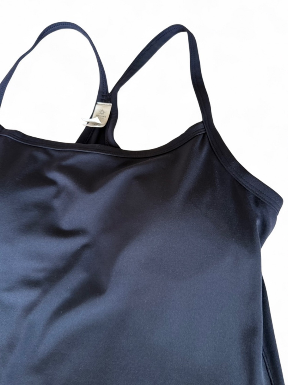 aerie Navy Blue Halter Tank with Built-In Support - Picture 5 of 8